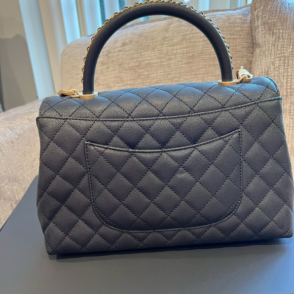Chanel Caviar Coco Top Handle Bag NEWš„LIMITED EDITION š„23P Latest collection - Picture 3 of 16